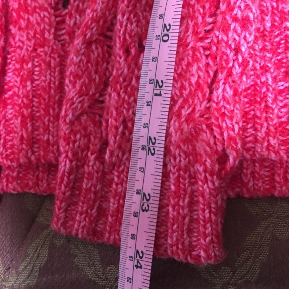 Abercrombie & Fitch Sweater Loose Knit Pink Size M - Picture 8 of 13